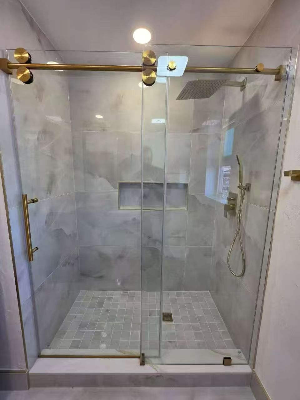 RADIANCE Shower Door - Brushed Gold